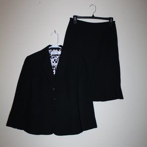 Tahari Black Skirt Suit Set 4